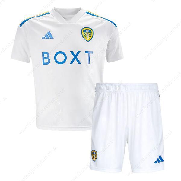 Leeds United Home Kids Football Kit 23/24