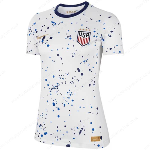 USA WoMen’s/Short Sleeve Home Football Jersey 2023