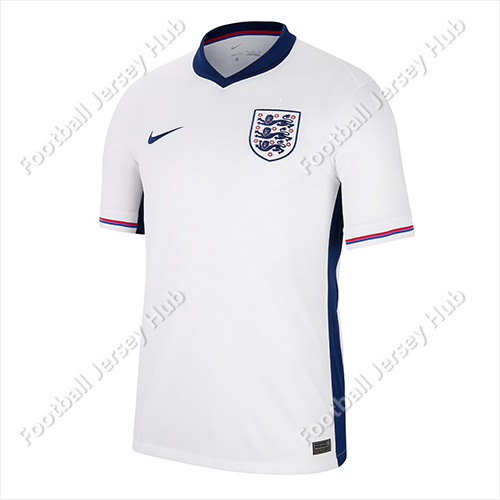 England Home Fans Version Football Jersey 2024 (Men’sShort Sleeve)